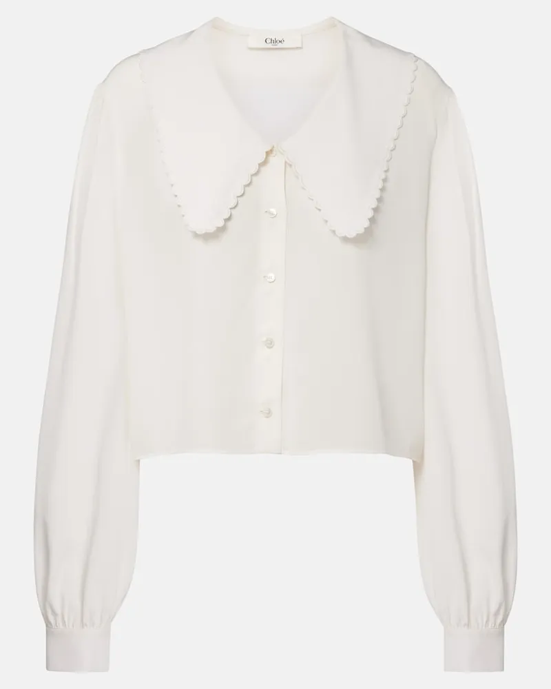 Chloé Chloé Camicia in seta Bianco