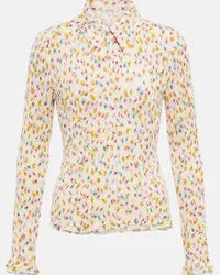 Dorothee Schumacher Top plissé con stampa Multicolore