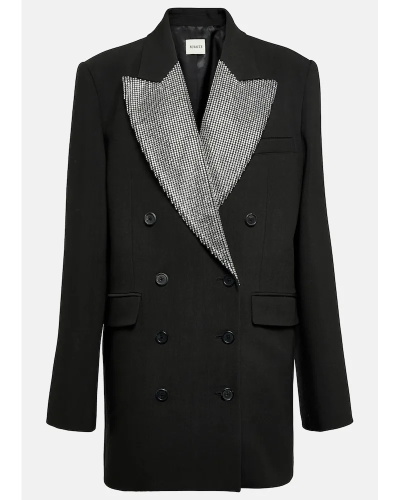 KHAITE Blazer Balton con cristalli Marrone