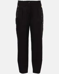 Tom Ford Pantaloni cargo in twill di cotone Nero