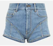 Shorts di jeans a vita alta