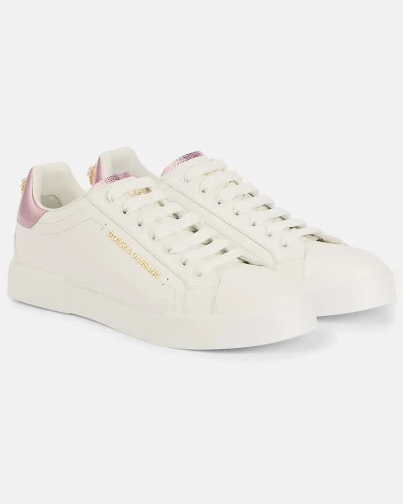 Dolce & Gabbana Sneakers Portofino in pelle Bianco