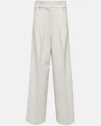 Dorothee Schumacher Pantaloni in misto lana a vita alta Beige