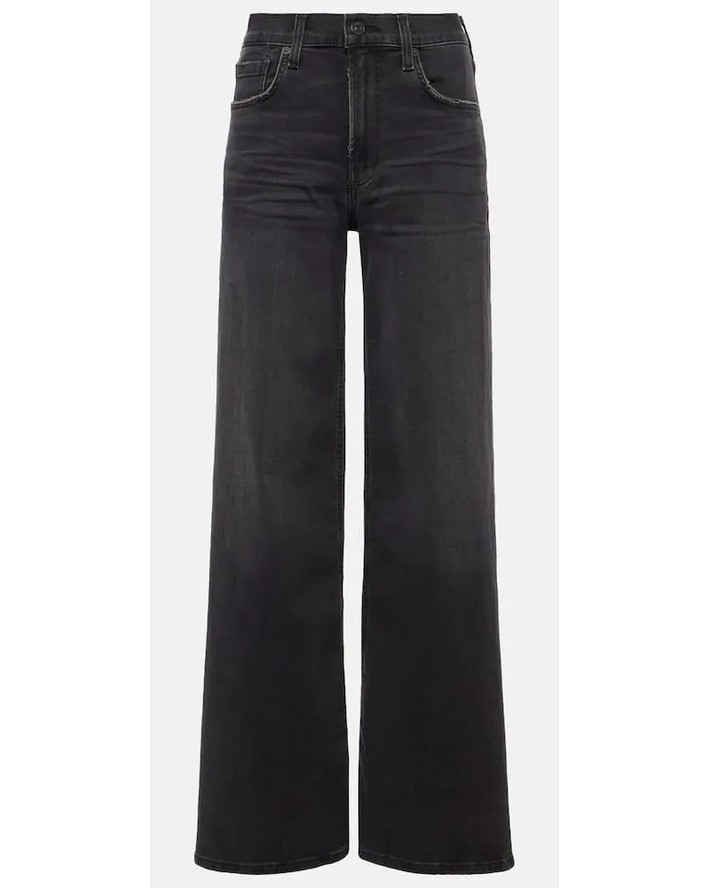 Citizens of humanity Jeans Loli a gamba larga e vita media Nero