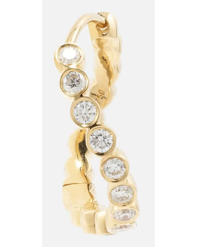 Sophie Bille Brahe Orecchino singolo Courant in oro 18kt con diamanti Oro