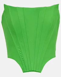 Giuseppe di Morabito Bustier in misto lana Verde