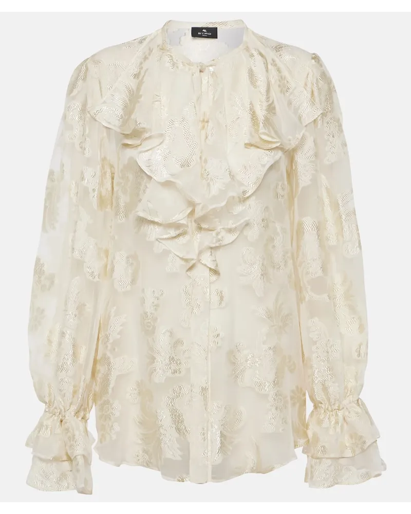 Etro Blusa in crÃªpe di seta Multicolore