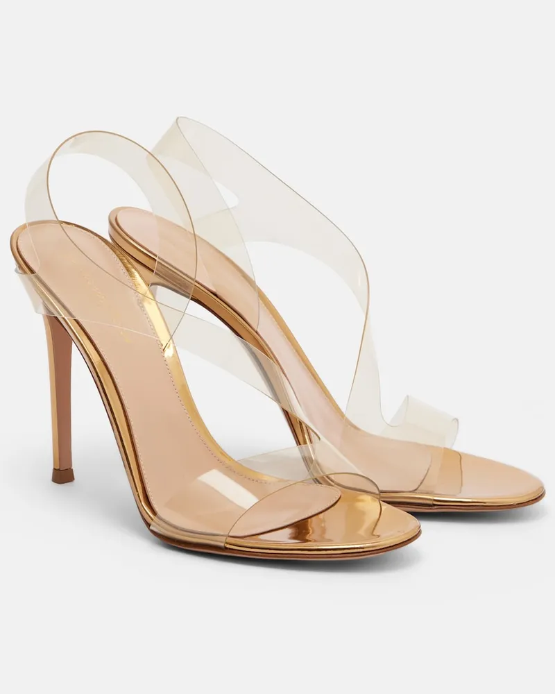 Gianvito Rossi Sandali Metropolis in TPU Oro