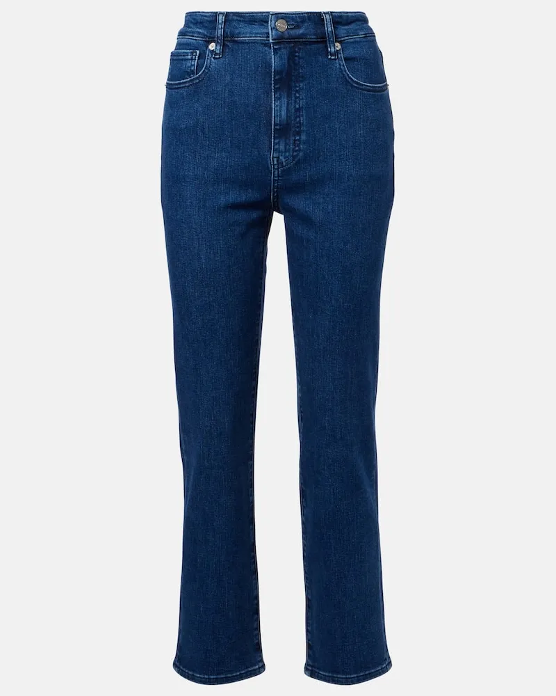 Frame Denim Jeans flared Icon a vita media Blu