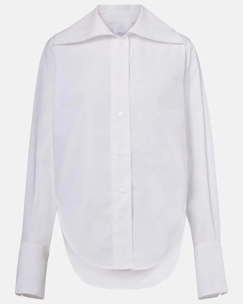 Patou Camicia Violin in popeline di cotone Bianco