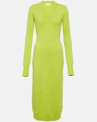 SPORTMAX Abito midi Divo in misto lana e cashmere Verde