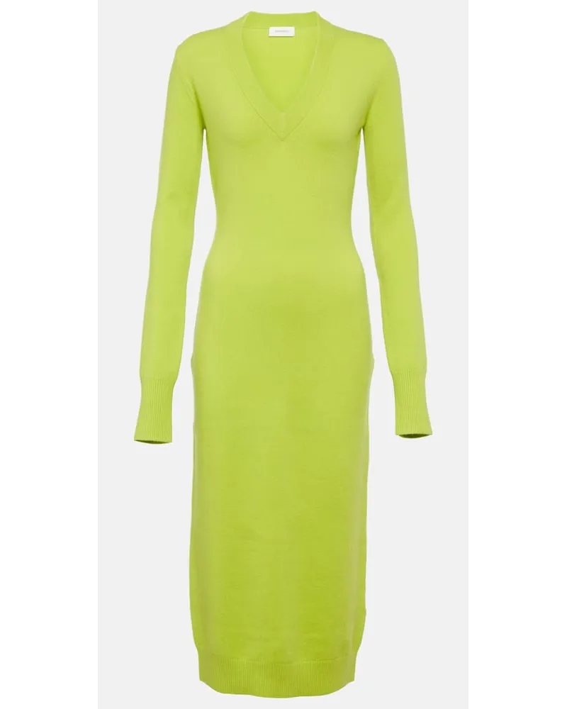 SPORTMAX Abito midi Divo in misto lana e cashmere Verde