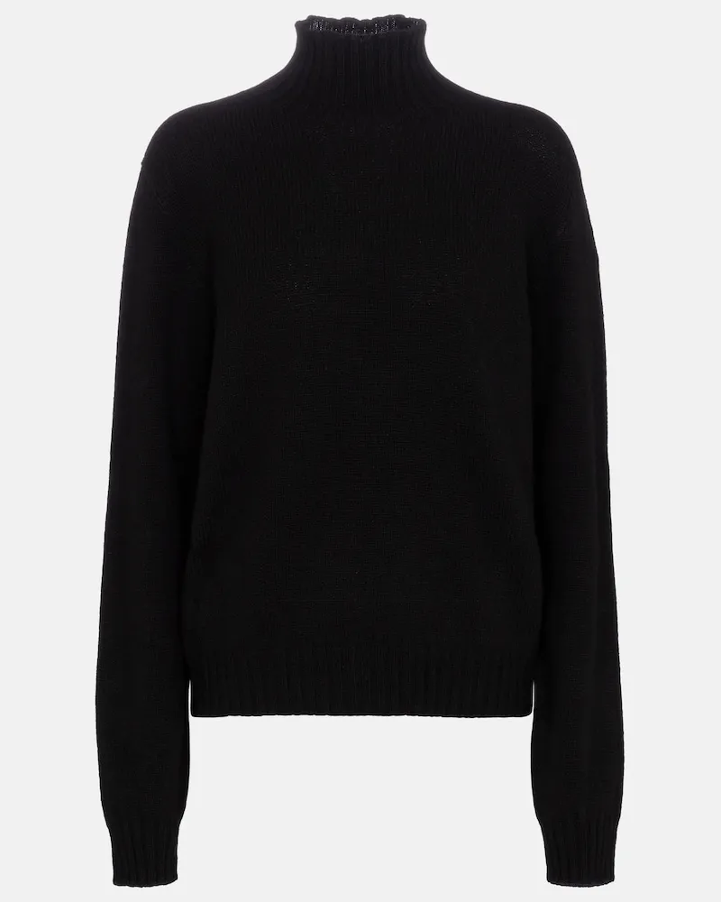 The Row Dolcevita Kensington in cashmere Nero