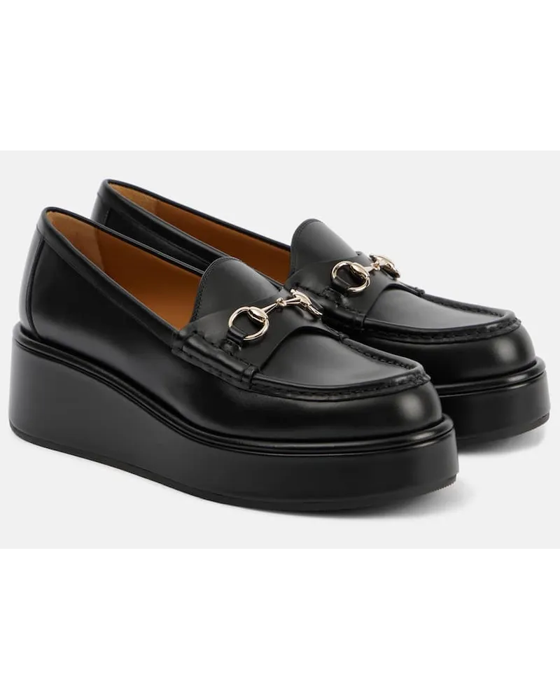 Gucci Mocassini Horsebit in pelle Nero