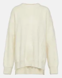 Jil Sander Pullover in misto lana e alpaca Bianco