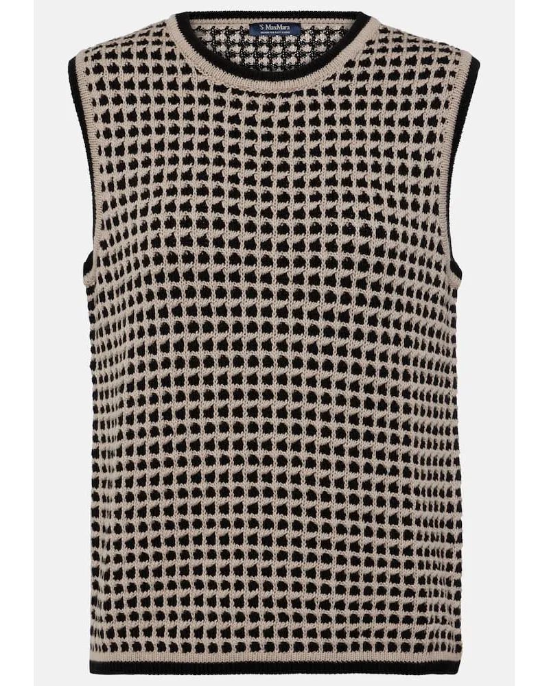 Max Mara Gilet in cotone Beige