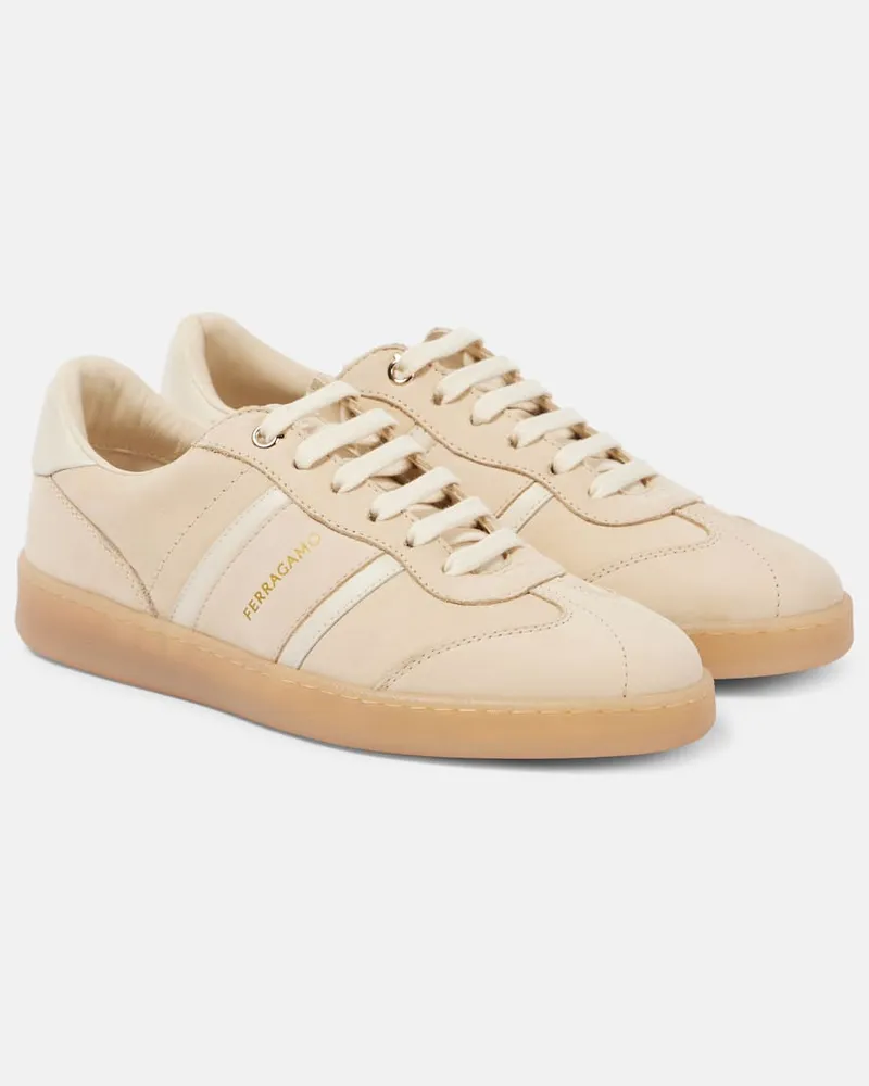 Ferragamo Sneakers Achille 1 in pelle Bianco