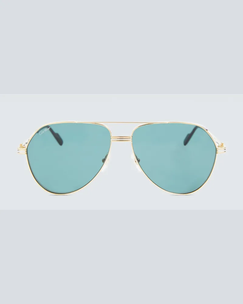 Cartier Occhiali da sole aviator Blu