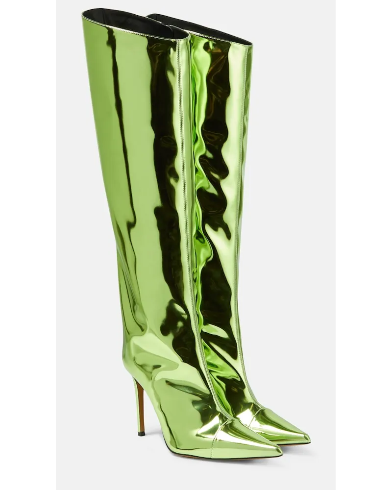 Alexandre Vauthier Stivali in vernice Verde