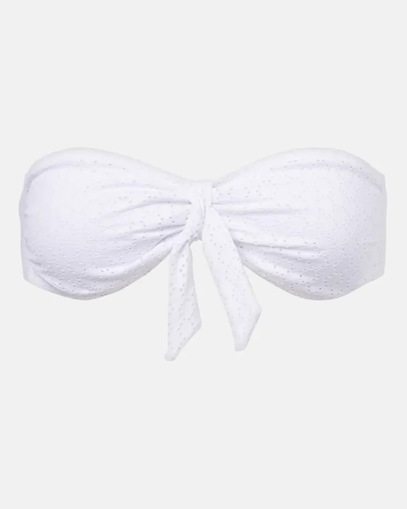 Melissa Odabash Top bikini a fascia India Bianco
