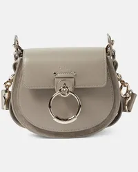 Chloé Chloé Borsa a tracolla Tess Small in suede Grigio