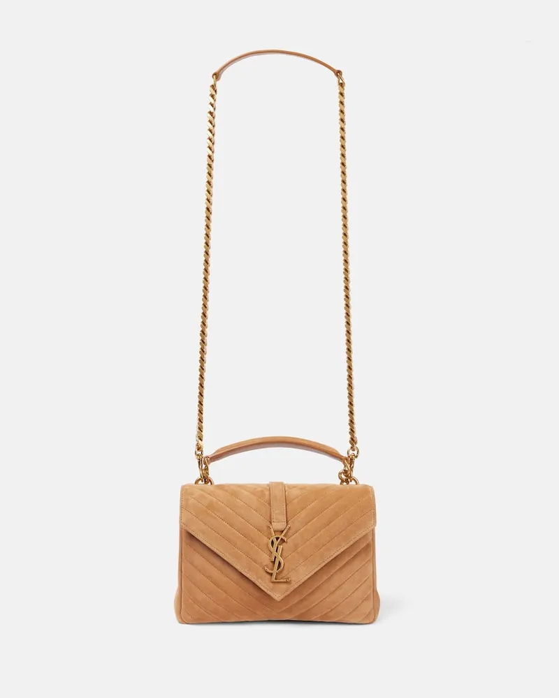 Saint Laurent Borsa CollÃ¨ge Medium in pelle Marrone