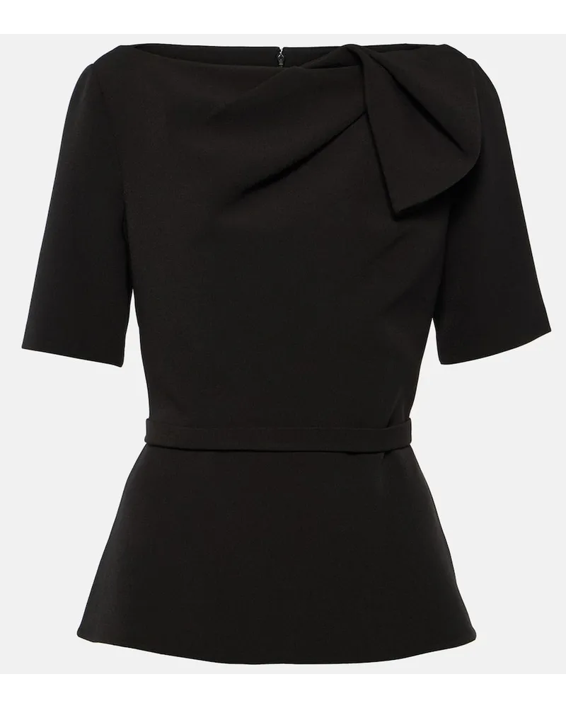 Safiyaa Top asimmetrico Nero