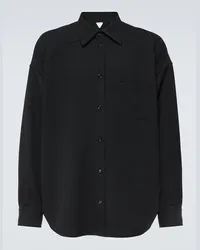 Bottega Veneta Camicia in twill di lana Nero