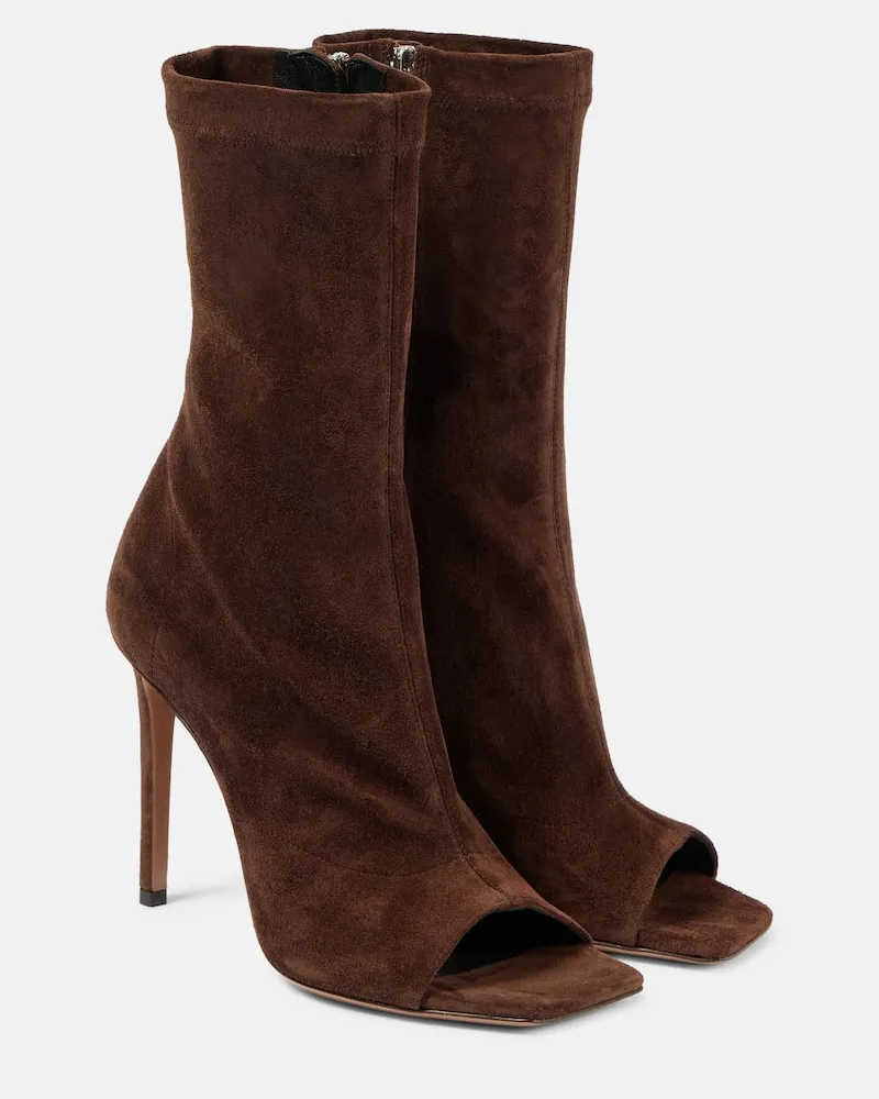 Paris Texas Stivaletti Amanda in suede Marrone
