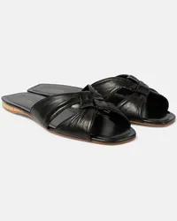 The Row Sandali Soft Knot in pelle Nero