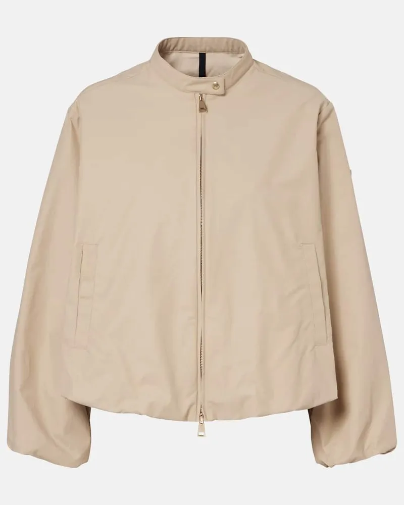 Moncler Bomber Gruissan in misto cotone Beige