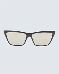 Givenchy Occhiali da sole rettangolari in acetato Nero