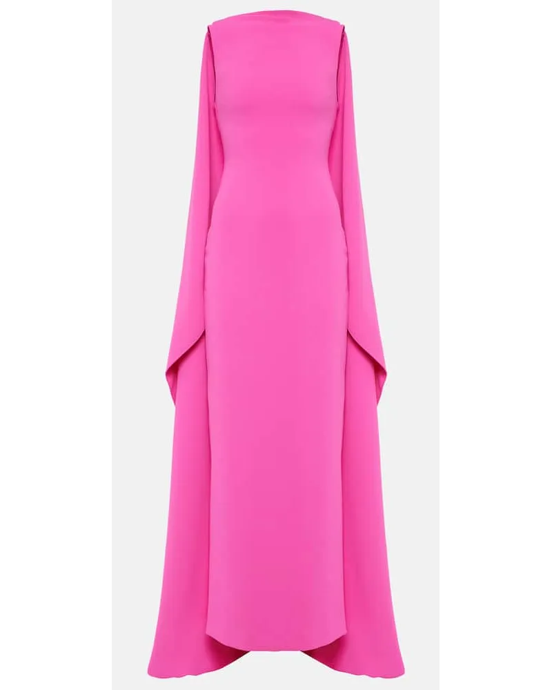 Solace London Abito lungo Kaila in crÃªpe Rosa
