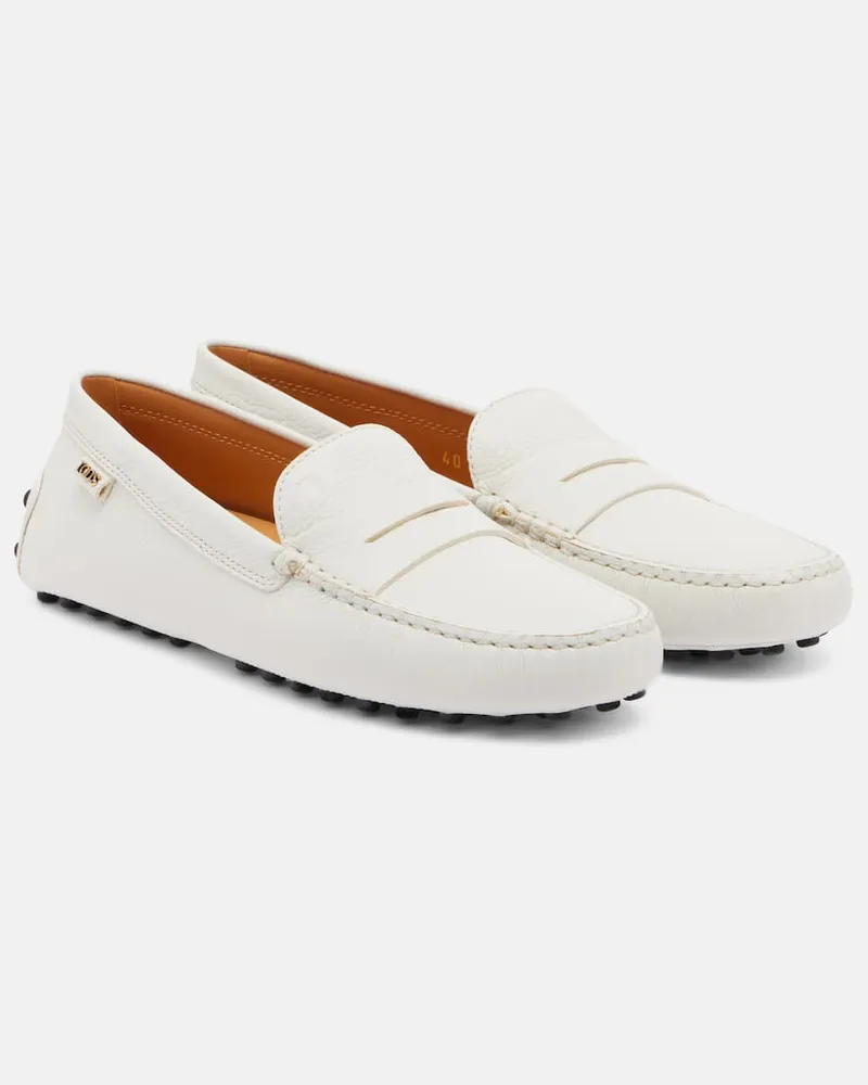 TOD'S Mocassini Gommino in pelle Bianco