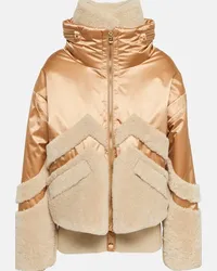 Bogner Giacca da sci Milia con shearling Beige