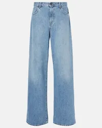 The Row Jeans a gamba larga Eglitta a vita bassa Blu