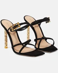 Gianvito Rossi Sandali Wonder in suede Nero