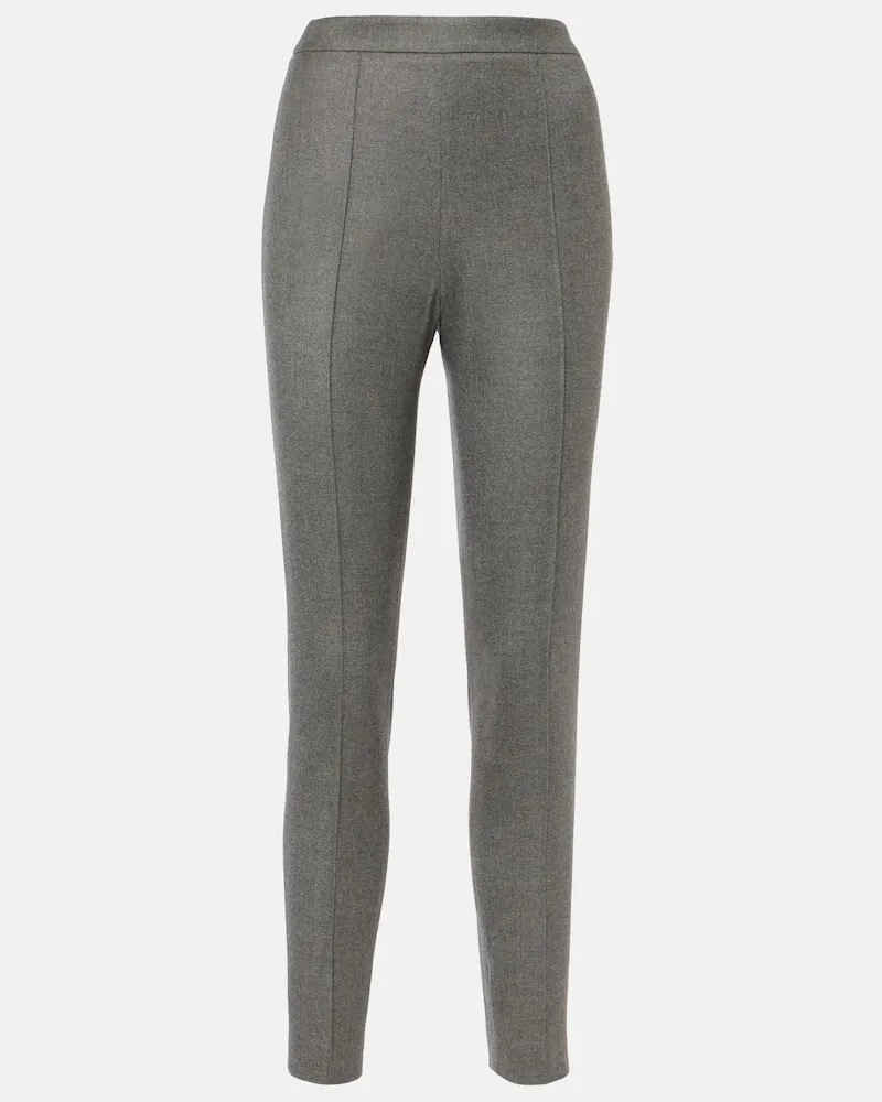 Loro Piana Pantaloni slim Mick in cashmere Grigio