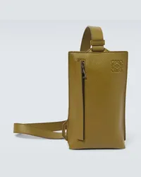 Loewe Borsa a tracolla Vertical T Pocket in pelle Verde