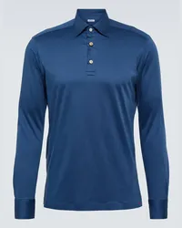 Kiton Polo in cotone Blu