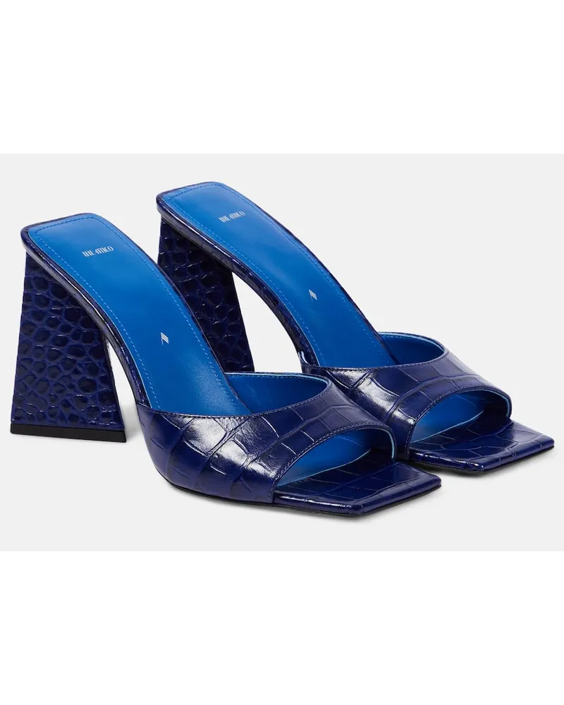 ATTICO Sandali Mini Devon 85 in pelle stampata Blu