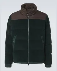 Moncler Piumino Ciampac in velluto di cotone Verde