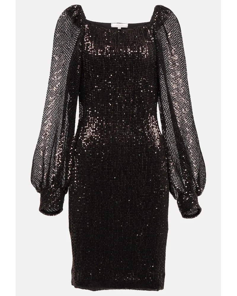 Dorothee Schumacher Miniabito Sparkling Moment con paillettes Marrone
