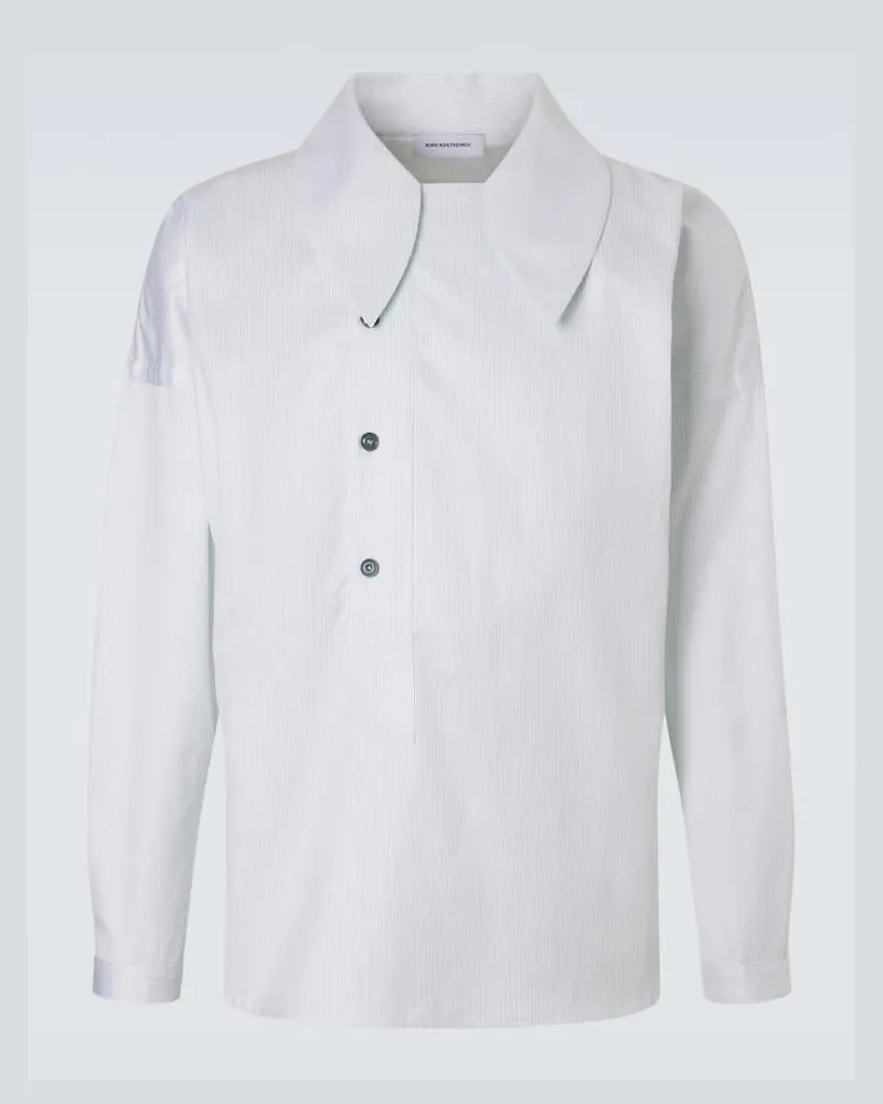 KIKO KOSTADINOV Camicia Kest in cotone a righe Bianco