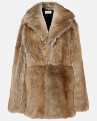 Saint Laurent Giacca in shearling Marrone