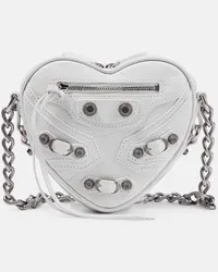 Balenciaga Borsa a tracolla Le Cagole Heart Mini Bianco