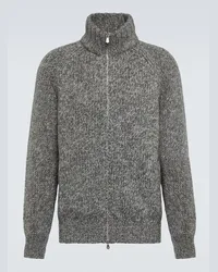 Brunello Cucinelli Pullover in lana, cashmere e seta Grigio