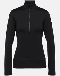 Picture Top Wieka con zip Nero