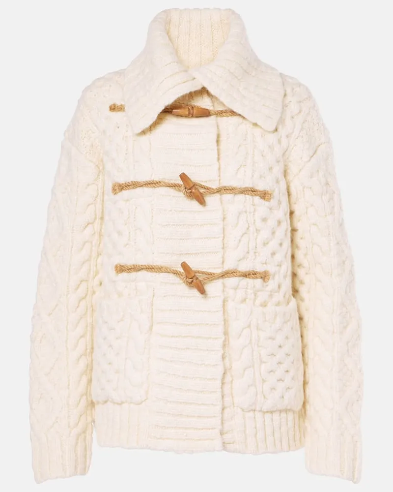 Ralph Lauren Cardigan in lana Bianco