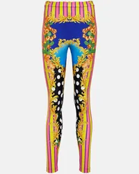 Versace Leggings Medusa Palm Springs Multicolore